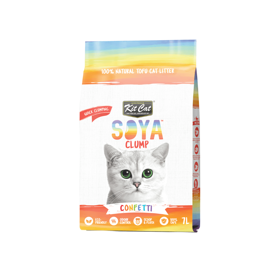 Confetti Arena para gatos 7L SOYA CLUMP Kit Cat