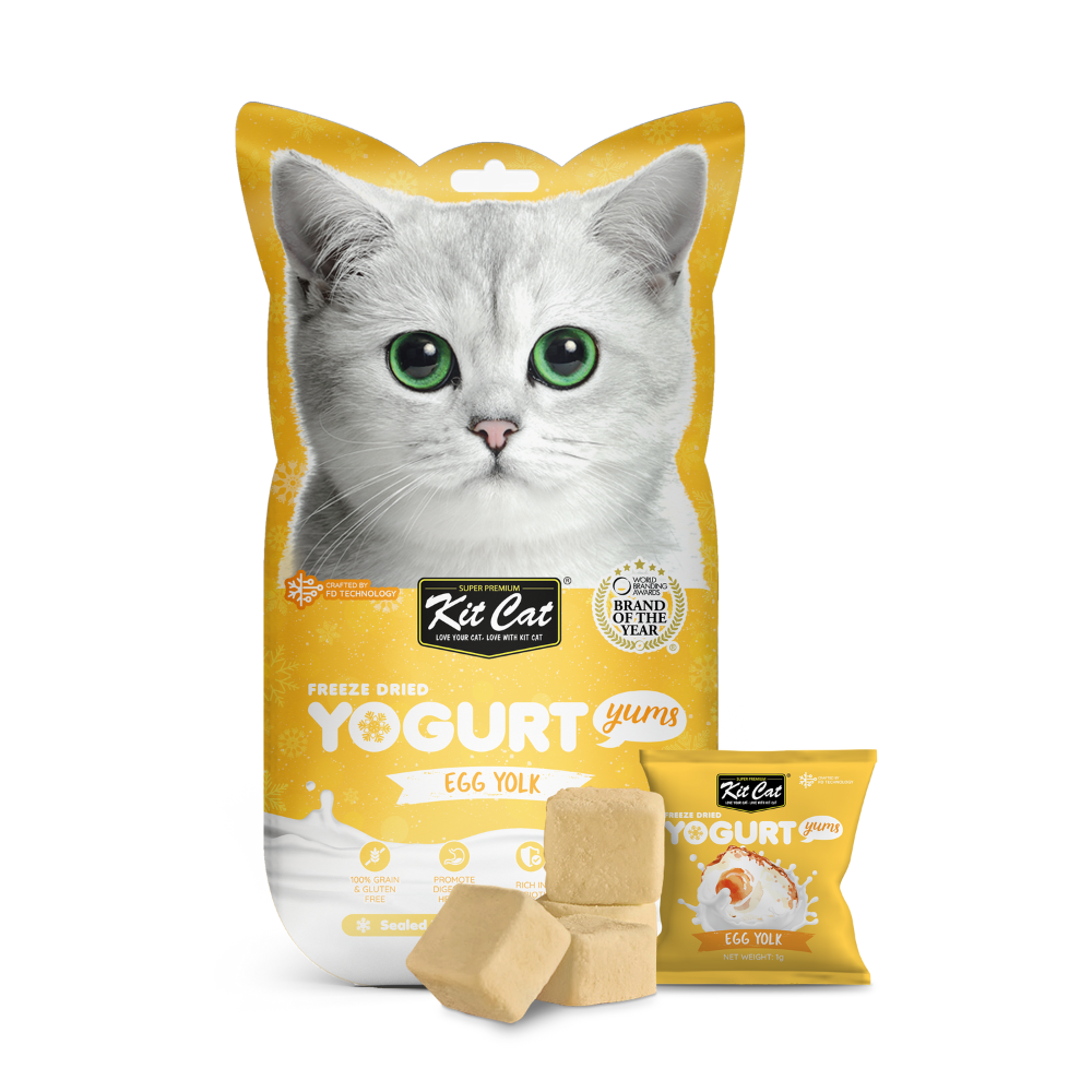 Yogurt Yums yema de huevo | Snack liofilizado para gatos