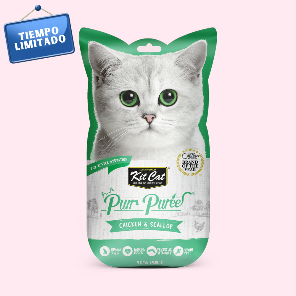 PurrPuree - Pollo y Vieiras 60g (4x15g)