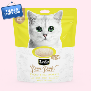 PurrPuree Value Pack - Pollo y Fibra (40 sobres x 15g)