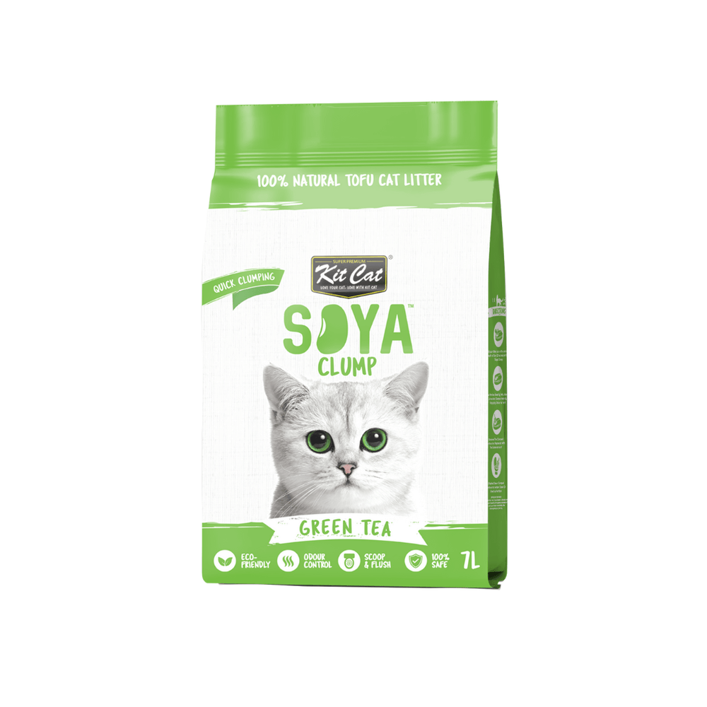 SoyaClump Sabbia di soia biologica - Tè verde 7L