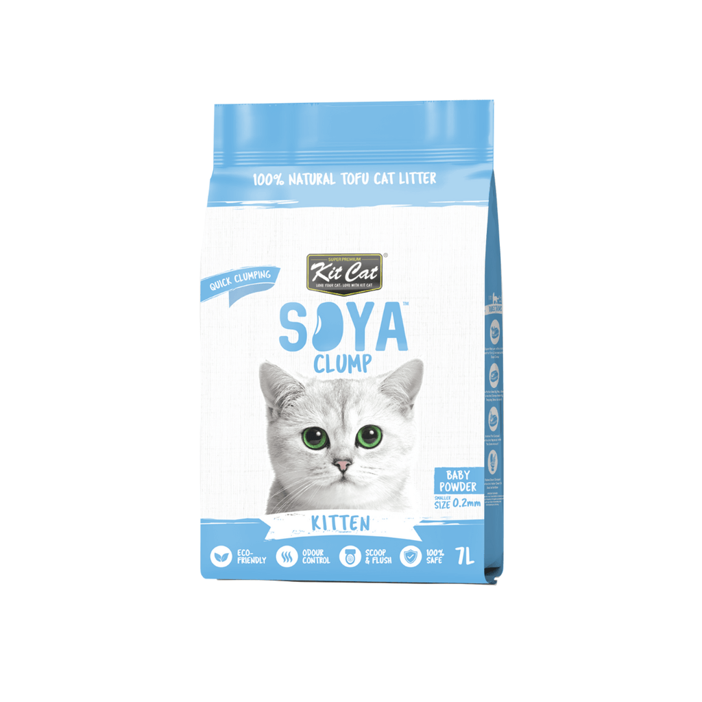 Baby Powder Arena para gatos 7L SOYA CLUMP Kit Cat