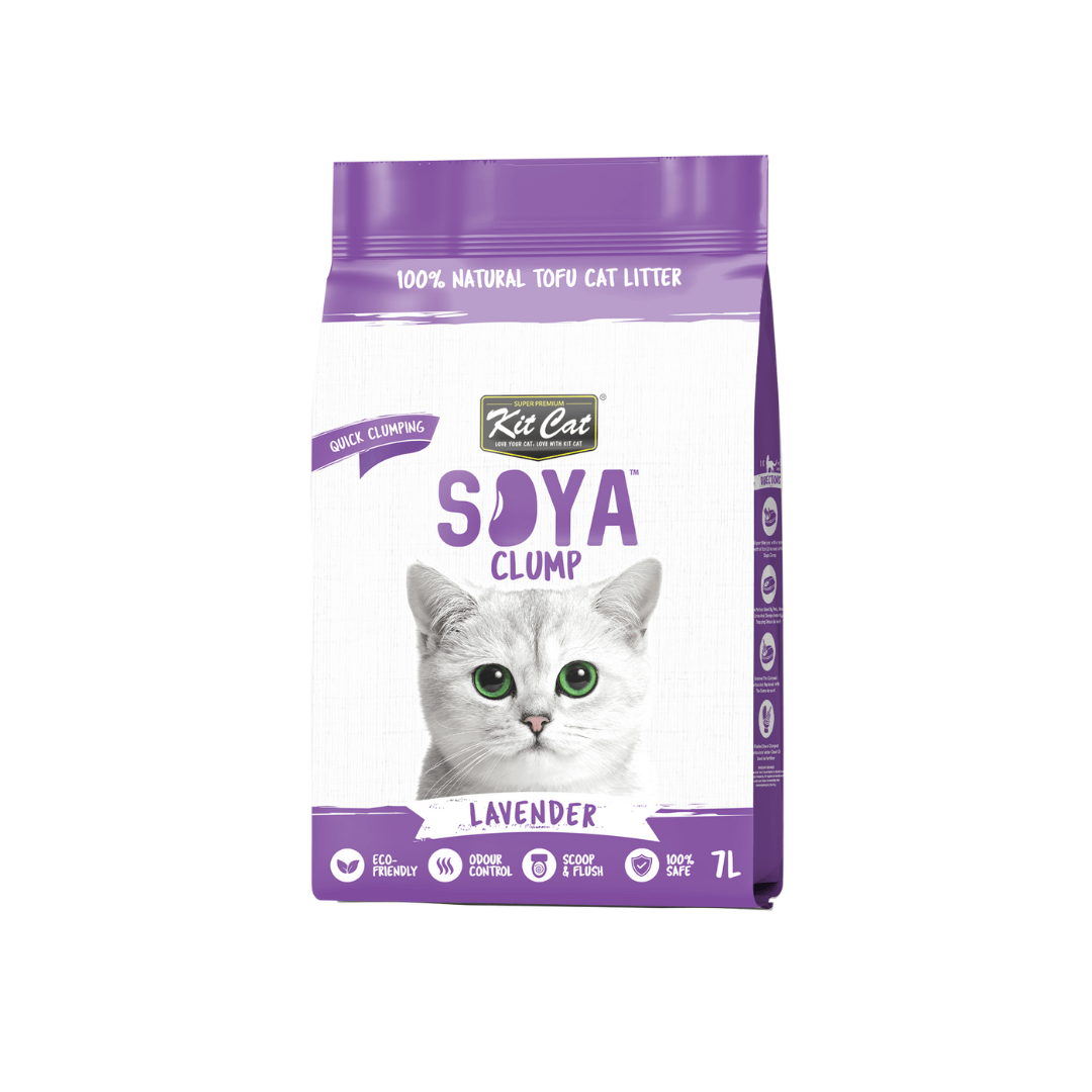 SoyaClump Bio-Soja Katzenstreu - Lavendel 7L