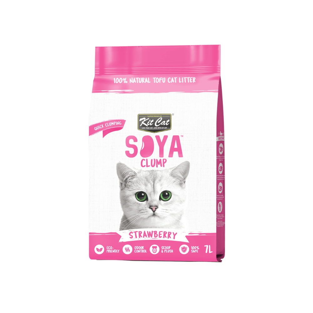 SoyaClump BIO Soybeen Cat Litter - Strawberry 7L