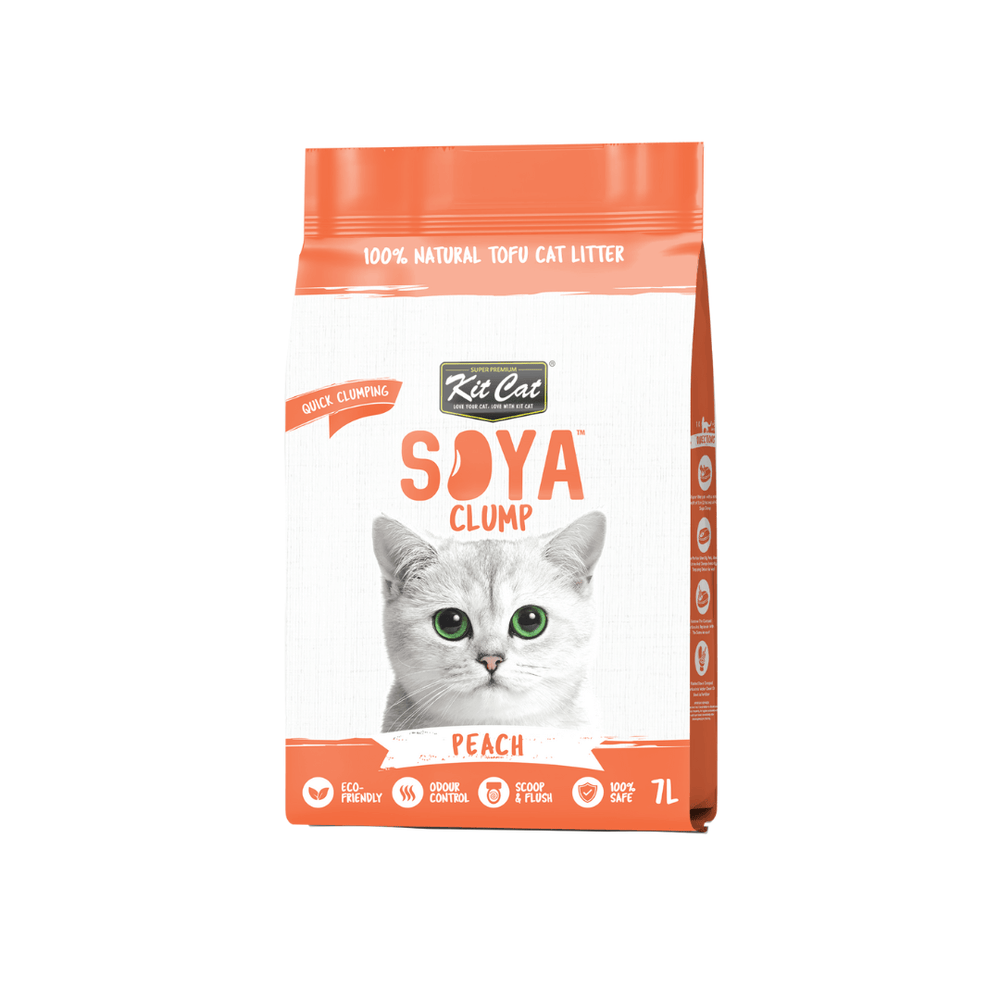 SoyaClump BIO Soybeen Cat Litter - Peach 7L