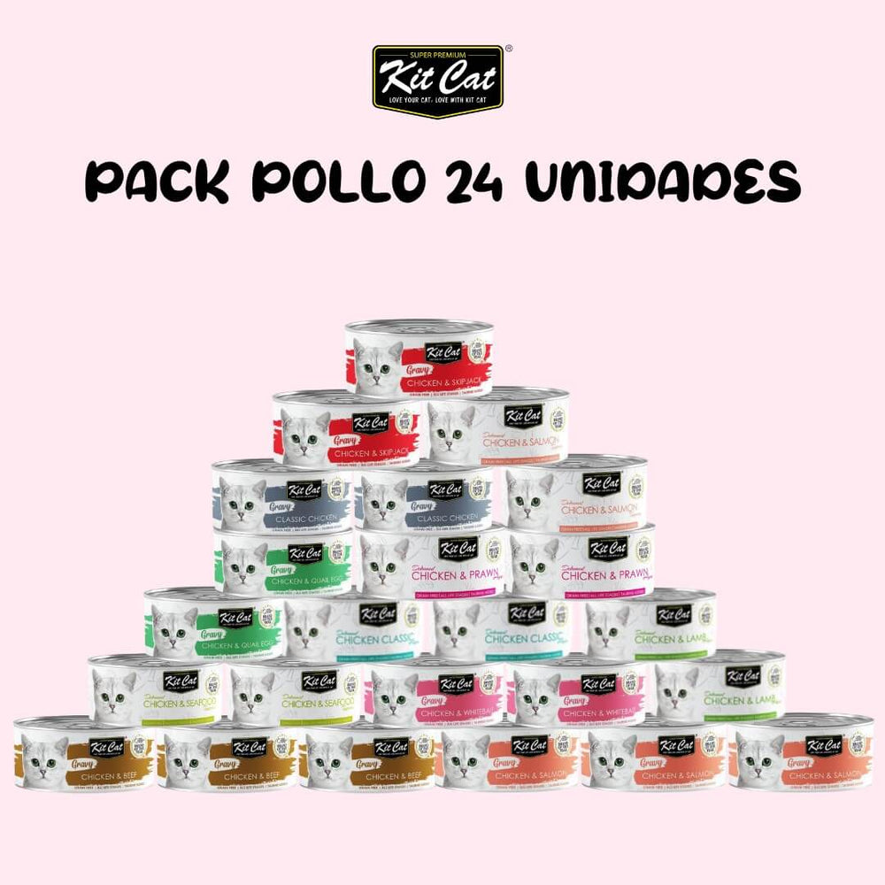 Pack de Comida Húmeda - Pollo (24 uds)