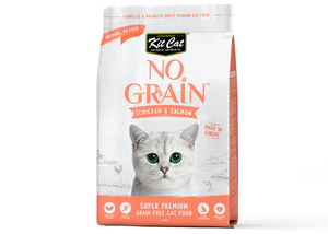Chicken and Salmon No Grain - Cat Food 1KG - Hairball Control 