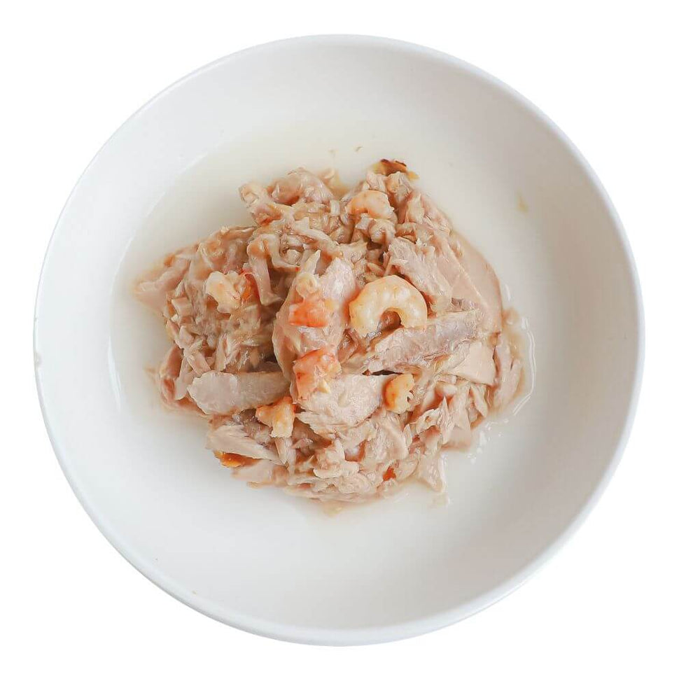 Thon aux Crevettes 80g - Nourriture humide en gélatine 
