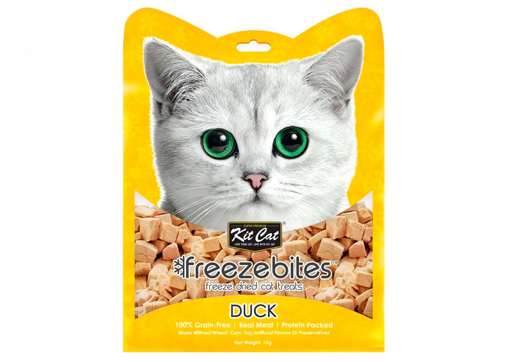 
            
                Load image into Gallery viewer, FreezeBites Duck 15g - Freeze Dried Snack 
            
        