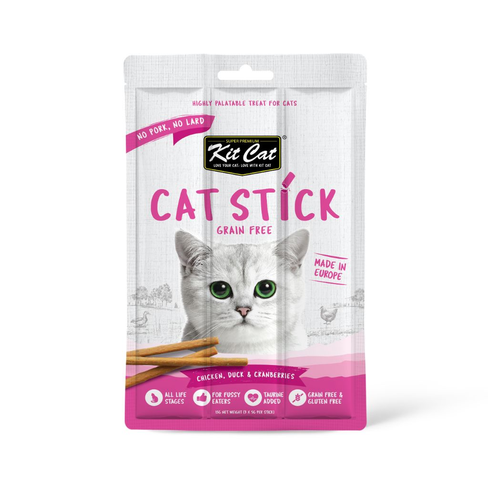 Cat Stick 15g - Poulet au Canard et Myrtilles 