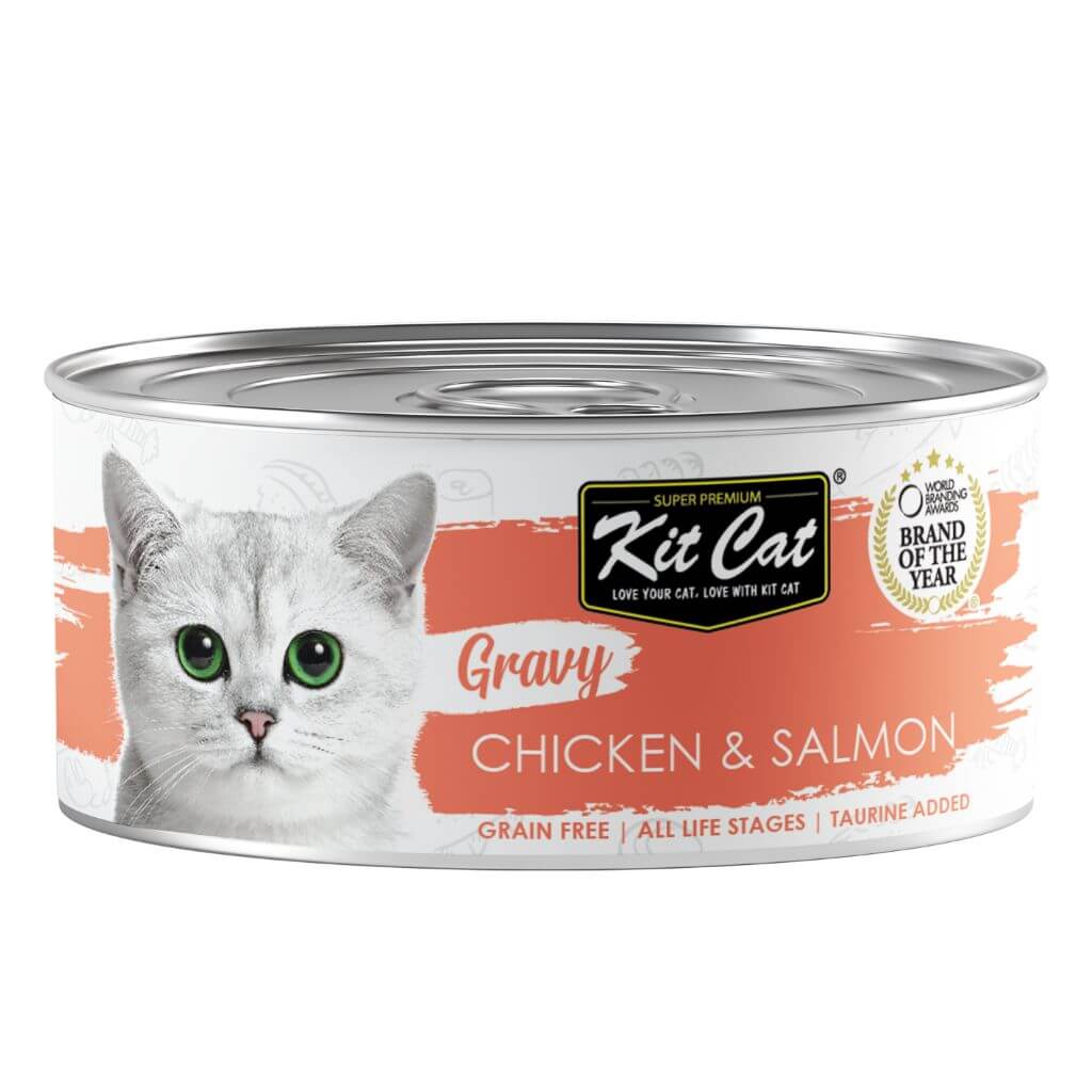 Pollo con Salmón 70g - Comida húmeda en Salsa