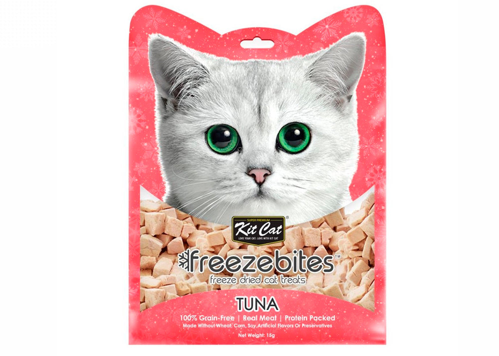 
            
                Load image into Gallery viewer, FreezeBites Tuna 15g - Freeze Dried Snack 
            
        