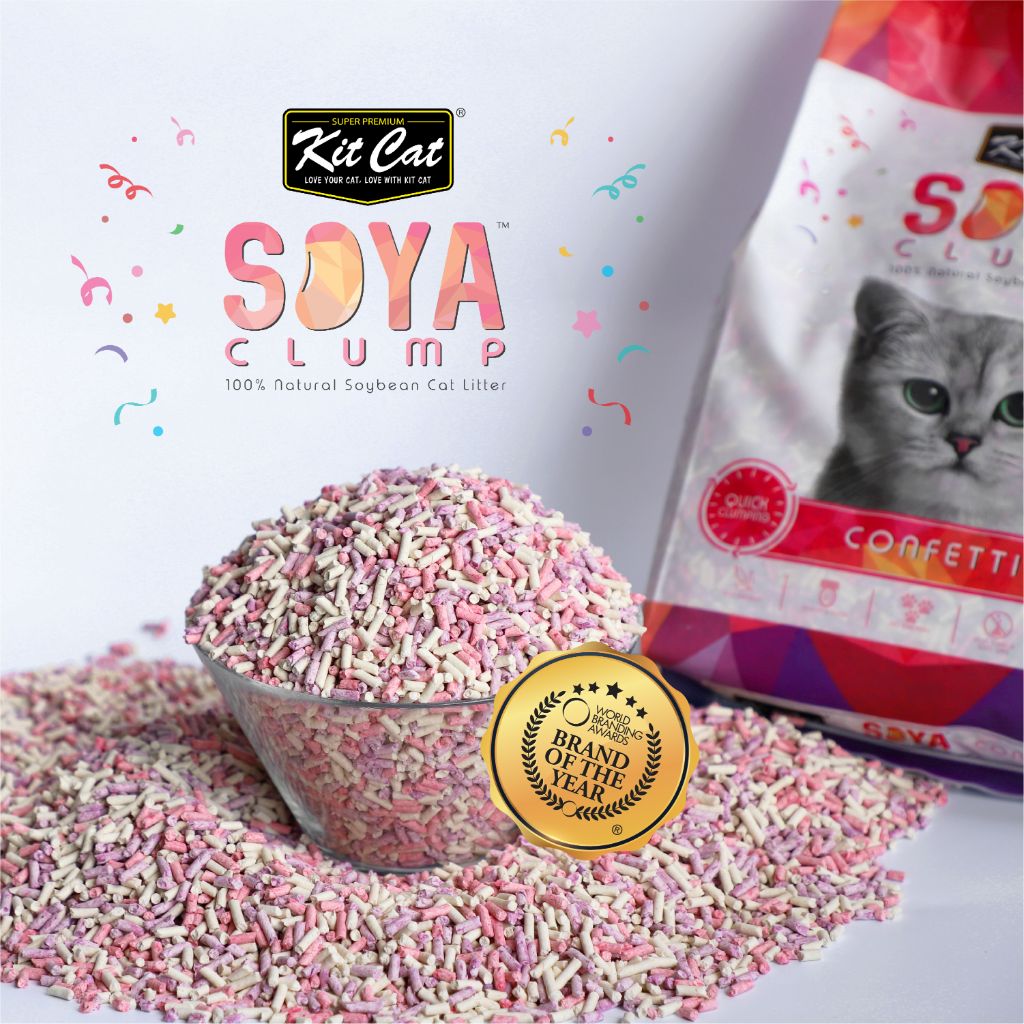 SoyaClump BIO Soybeen Cat Litter - Confetti 7L